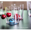 personalized round glass water drinking glasses set